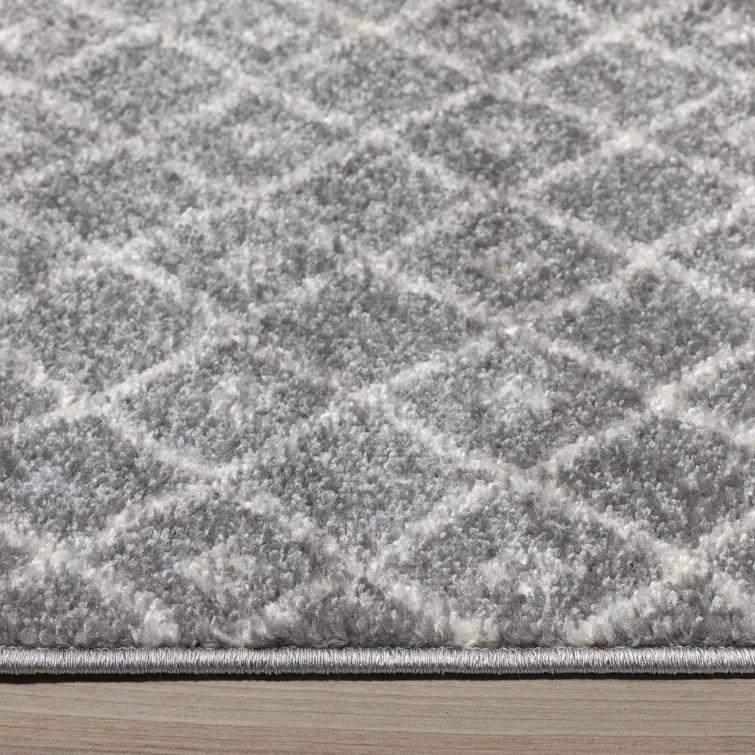 Mystic Colette Moroccan Trellis Grey Area Rug