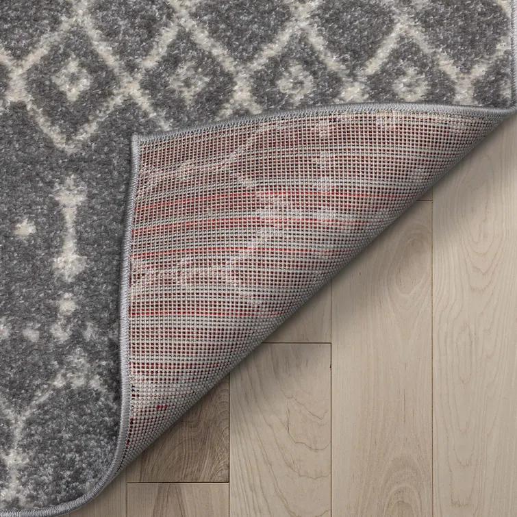 Mystic Colette Moroccan Trellis Grey Area Rug