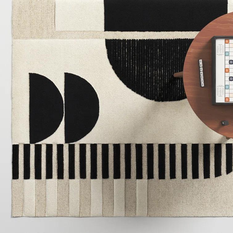 Sola Wool Cream/Black/Light Beige Rug