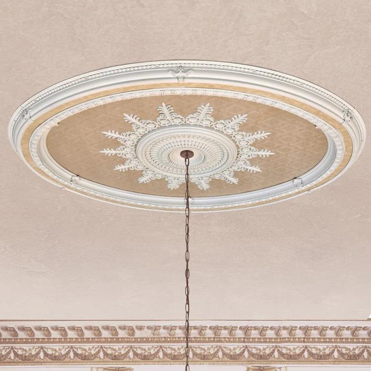 Blanco Oval Chandelier Ceiling Medallion