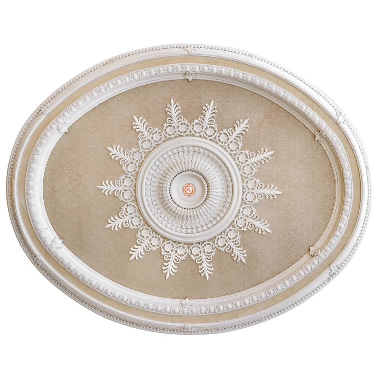 Blanco Oval Chandelier Ceiling Medallion
