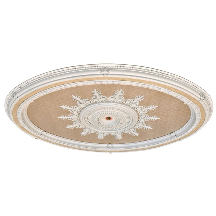 Blanco Oval Chandelier Ceiling Medallion
