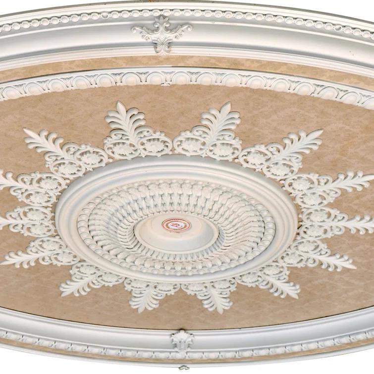 Blanco Oval Chandelier Ceiling Medallion