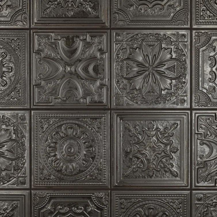 Fitz 8" x 8" Ceramic Patterned Wall Tile
