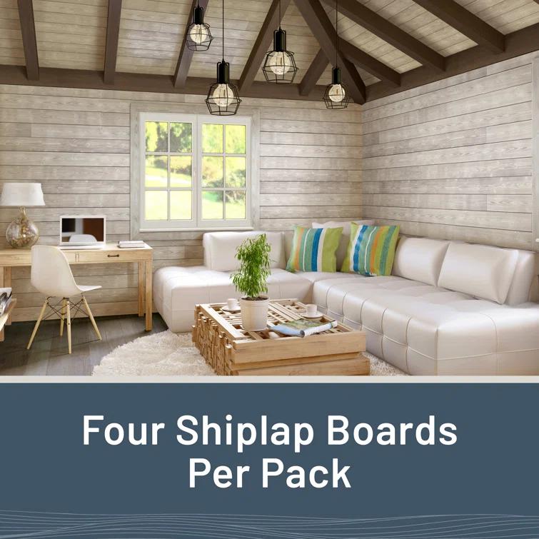 Edge 1 in. x 6 in. x 8 ft. Charred Collection Shiplap Pine Board