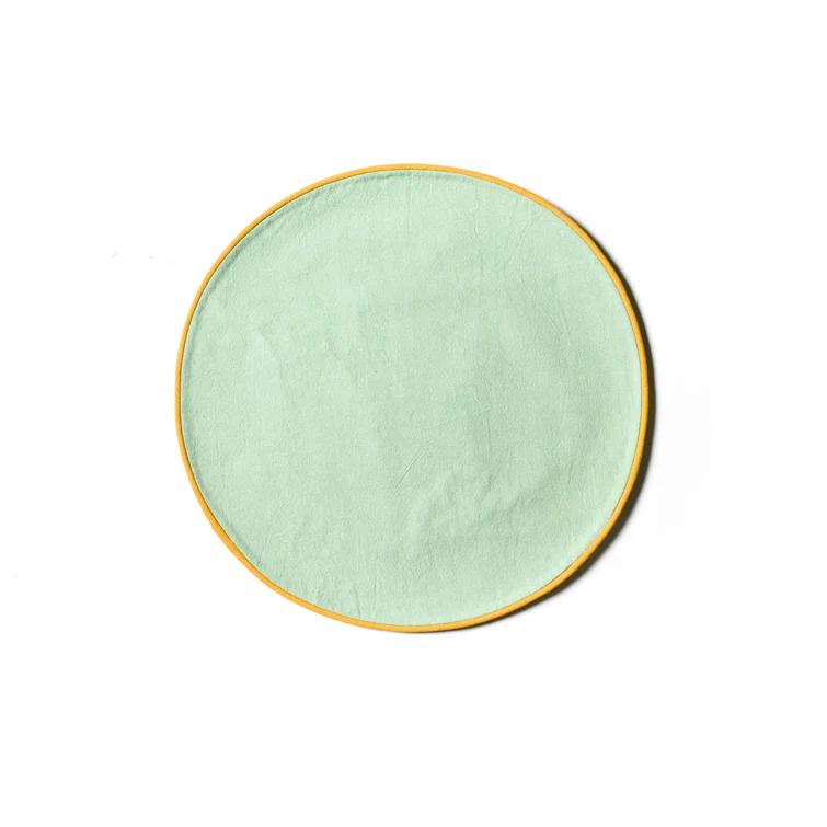 Blush And Pine Color Block Round Placemat Set Of 4 (Set of 4)