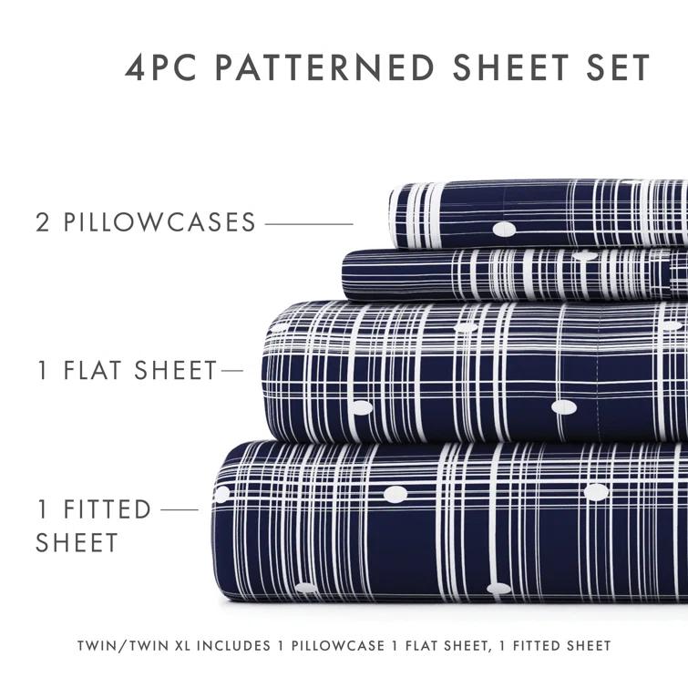IEnjoy Home Simply Soft™ Polka Dots Microfiber Sheet Set & Reviews | Wayfair
