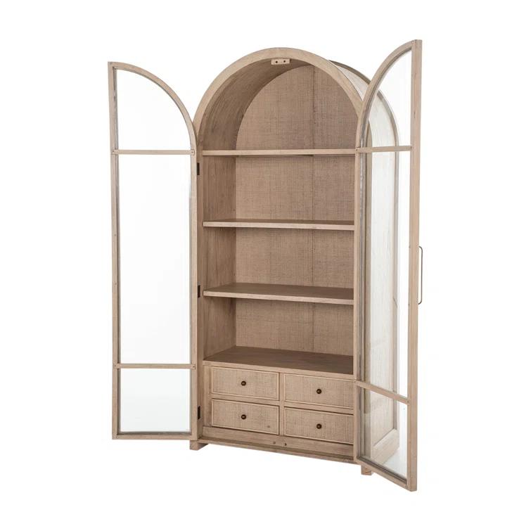 Gabby Elsa Solid Wood Accent Cabinet