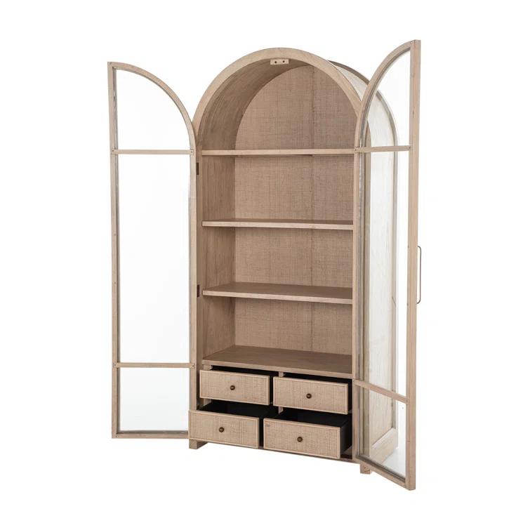 Gabby Elsa Solid Wood Accent Cabinet