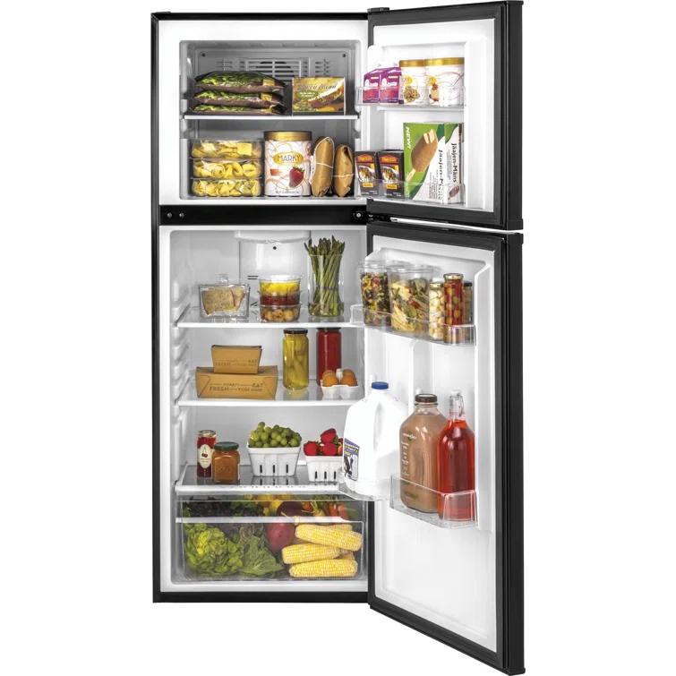 Haier Haier 24" 9.8 Cubic Feet Smudge-Resistant Top Freezer Refrigerator HA10TG21SB