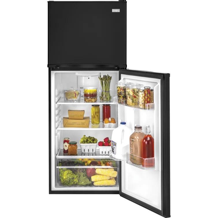 Haier Haier 24" 9.8 Cubic Feet Smudge-Resistant Top Freezer Refrigerator HA10TG21SB