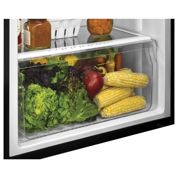 Haier Haier 24" 9.8 Cubic Feet Smudge-Resistant Top Freezer Refrigerator HA10TG21SB