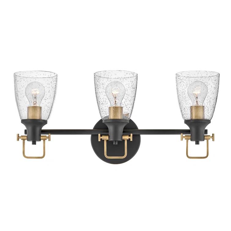 Easton 3-Light Dimmable Black Vanity light