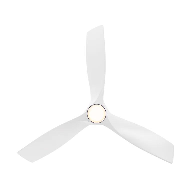 Zephyr 3 - Blade Outdoor/Indoor Smart Ceiling Fan with 2700K-3000K-4000K-5000K Selectable LED Light Kit and Remote Control Included
