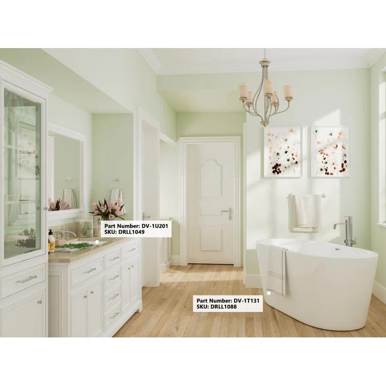 DeerValley Ursa 20" X 15.6" Rectangular Vitreous China Undermount Bathroom Sink with Overflow