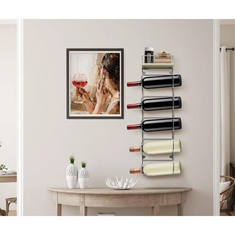 Sorbus 5-Tier Wall Mounted Metal Towel Rack with Shelf