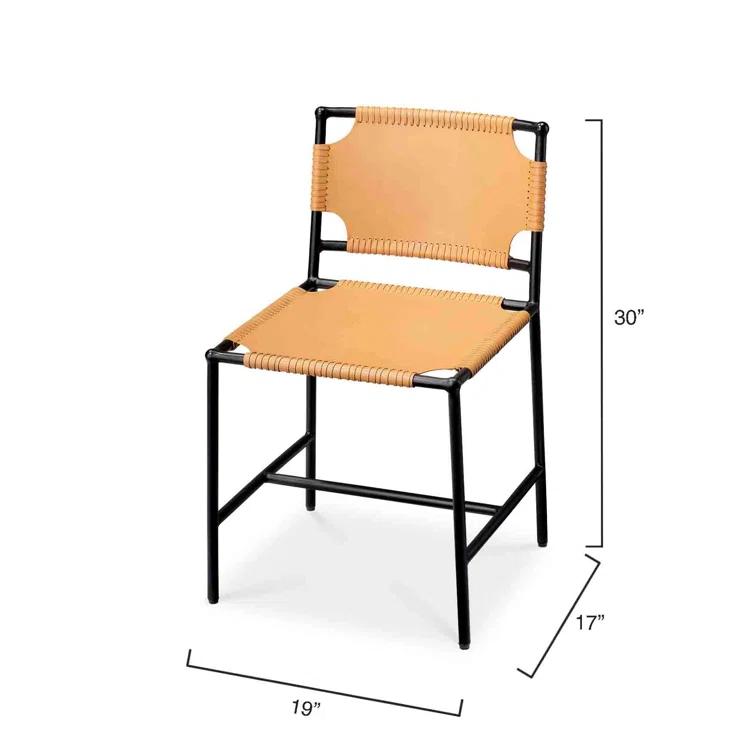 Asher Leather Upholstered Side Chair