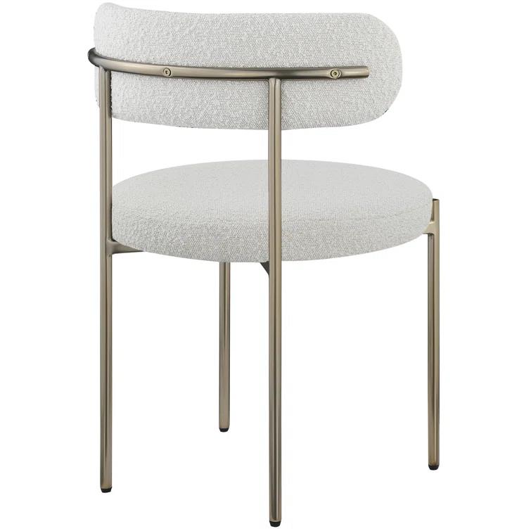 Sherwood Solid Back Boucle Side Chair