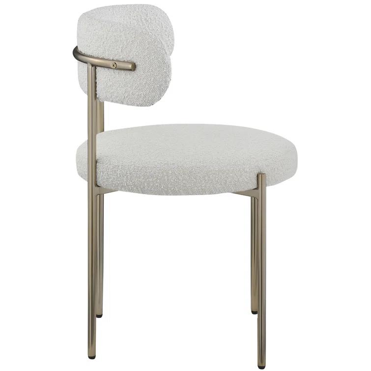 Sherwood Solid Back Boucle Side Chair
