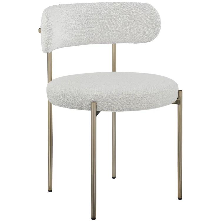 Sherwood Solid Back Boucle Side Chair