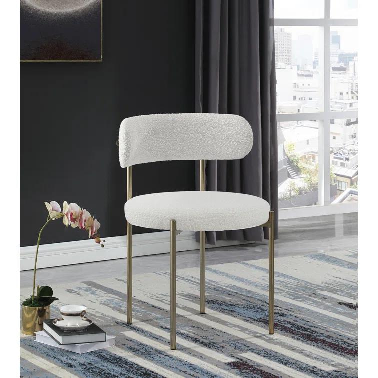 Sherwood Solid Back Boucle Side Chair