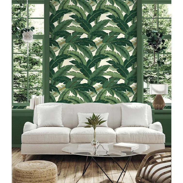 Tommy Bahama Swaying Palms 18' L x 20.5" W Peel & Stick Wallpaper Roll