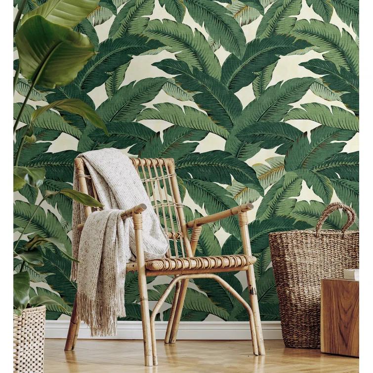Tommy Bahama Swaying Palms 18' L x 20.5" W Peel & Stick Wallpaper Roll