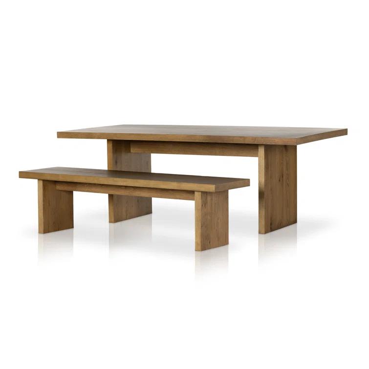 Eaton Reclaimed Wood Contemporary 84" Rectangular Dining Table