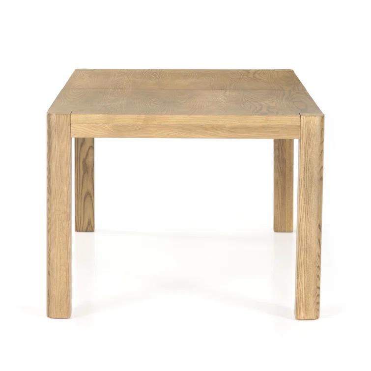 Dune Ash Extendable Rectangular Dining Table with Solid Wood Legs