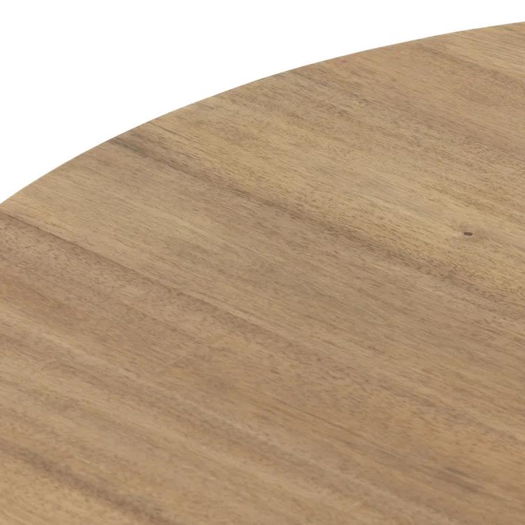 Jasmine Round Dining Table - Natural/Blush Marble