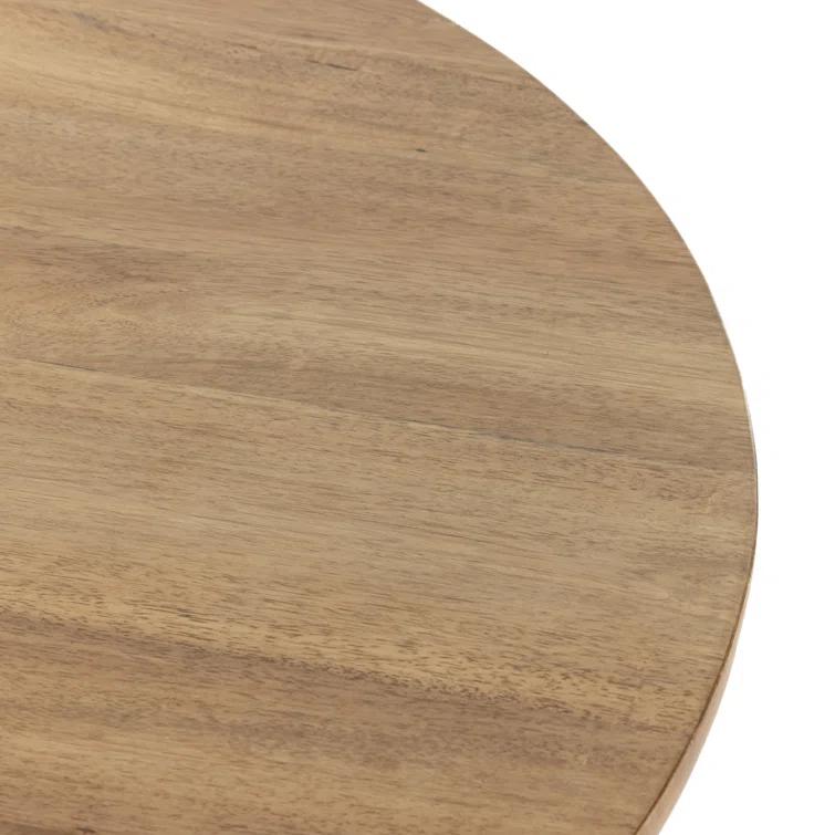 Jasmine Round Dining Table - Natural/Blush Marble