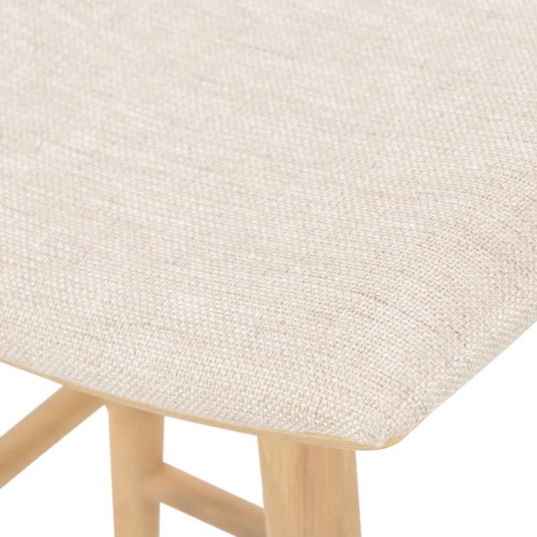 Oak Wood Saddle Bar & Counter Stools