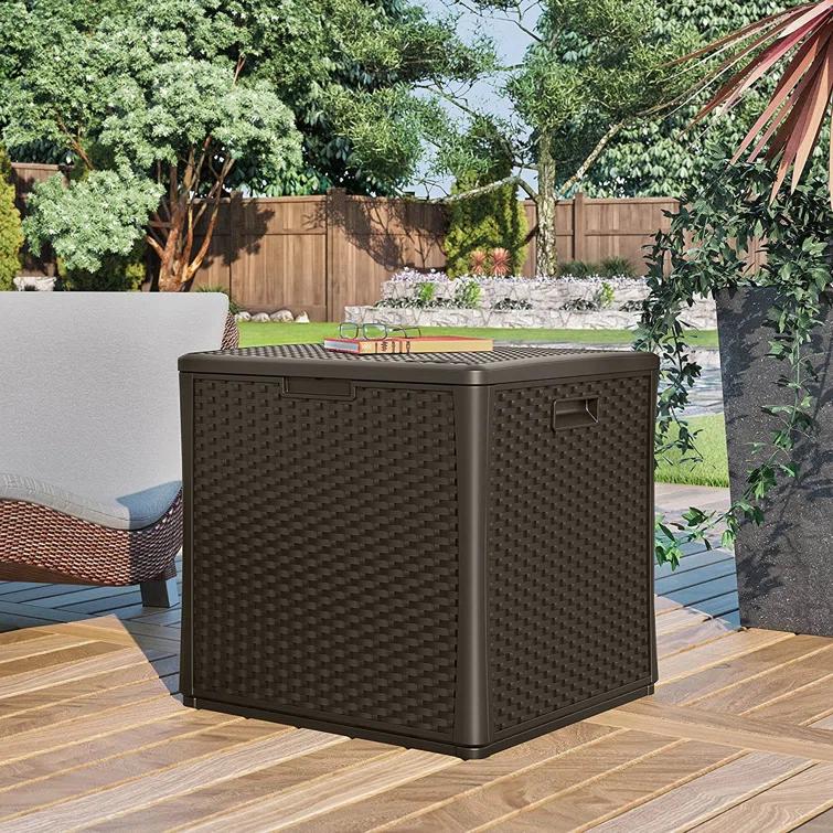 Suncast Suncast 26.75'' W 60 Gallons Water Resistant Resin Lockable Deck Box