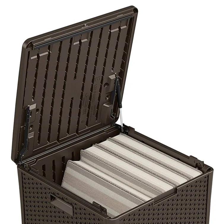 Suncast Suncast 26.75'' W 60 Gallons Water Resistant Resin Lockable Deck Box