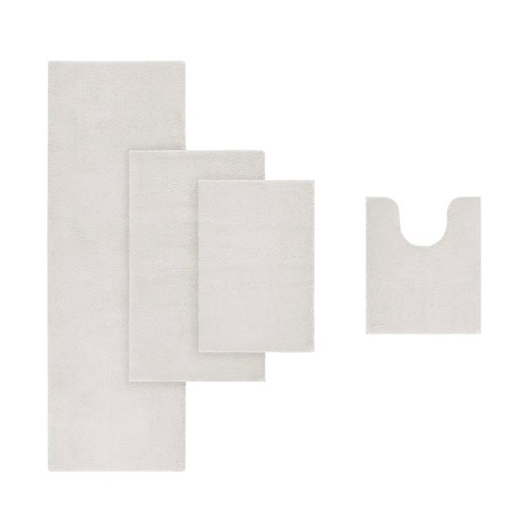 Madison Park Signature Marshmallow Quick Dry Bath Rug with Non-Slip Backing