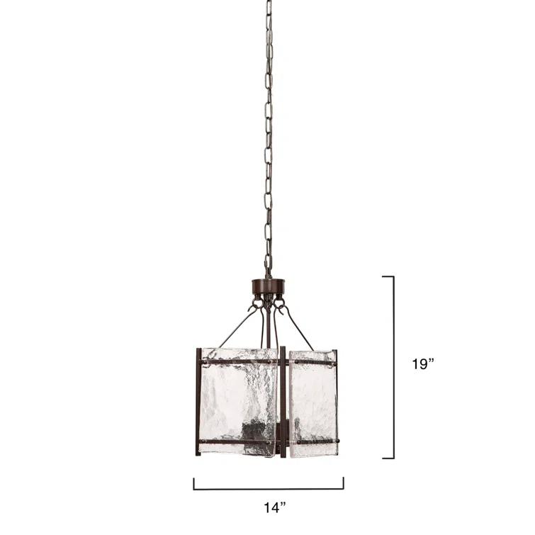 Jamie Young Company Glenn 4 - Light Dimmable Square/Rectangle Chandelier