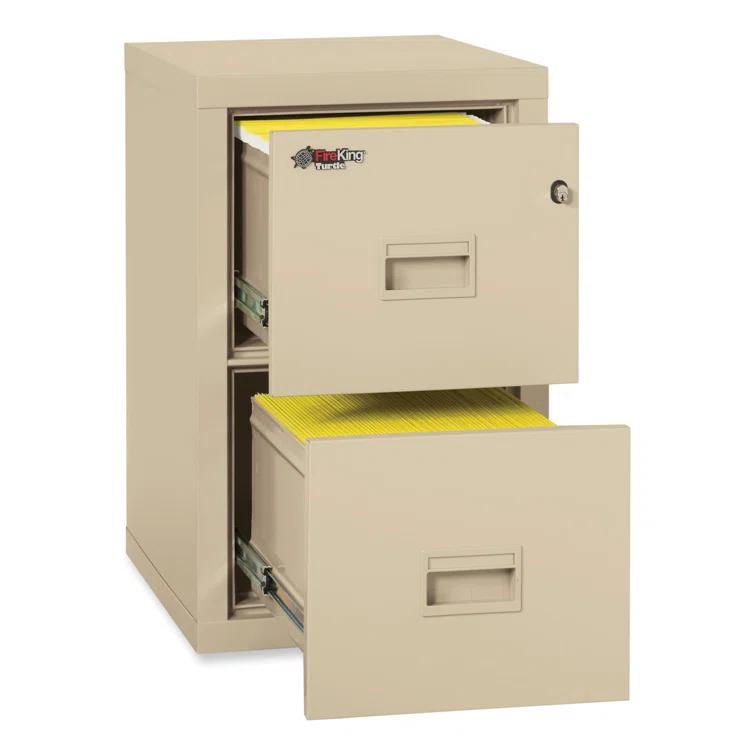 Turtle Fireproof 17.75'' Wide 2 -Drawer Steel File Cabinet