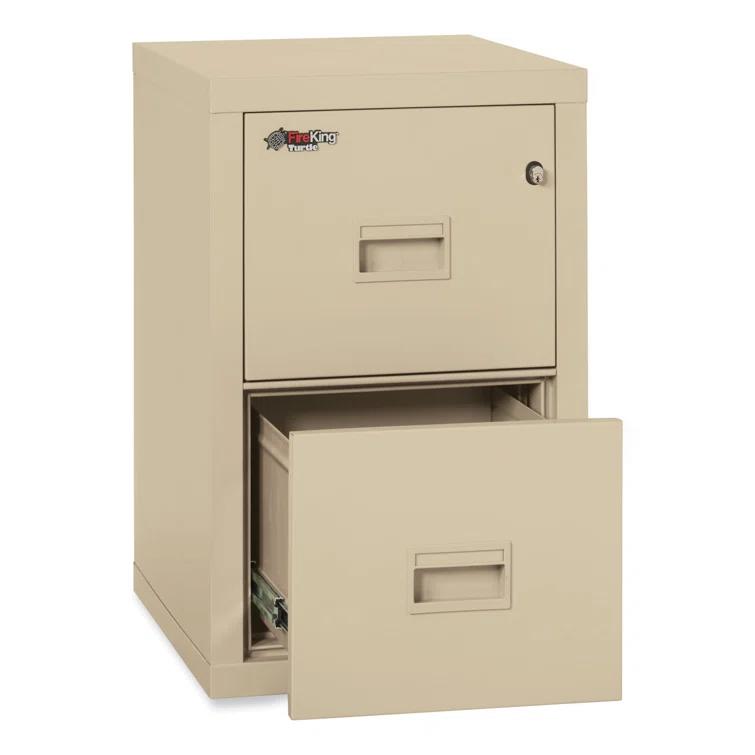 Turtle Fireproof 17.75'' Wide 2 -Drawer Steel File Cabinet