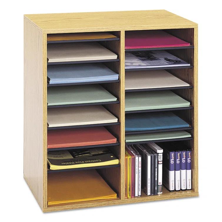 Small Adjustable-Compartment Literature Organizer