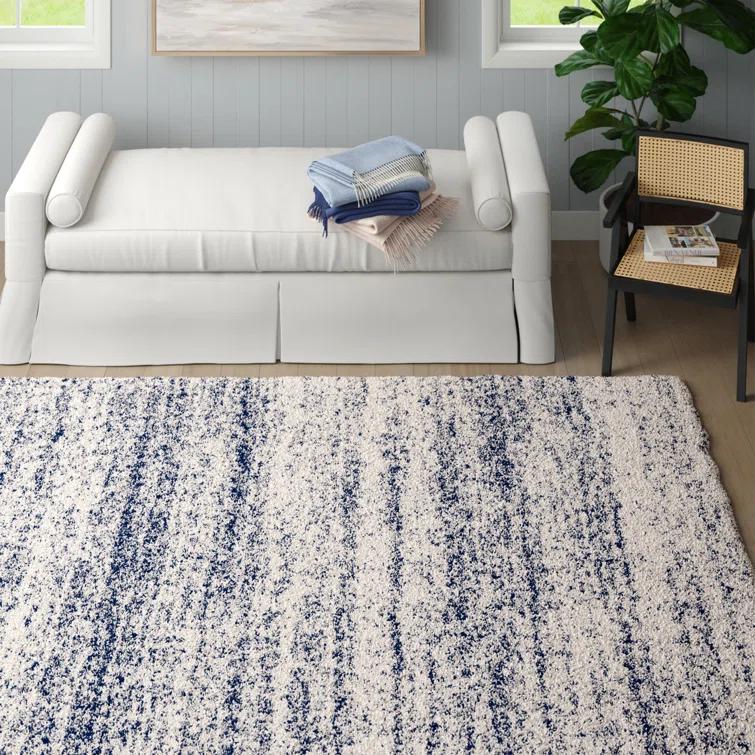 Audriauna Ivory/Navy Area Rug