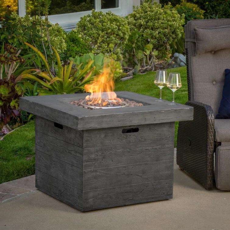 Rosia Square Fire Pit Table