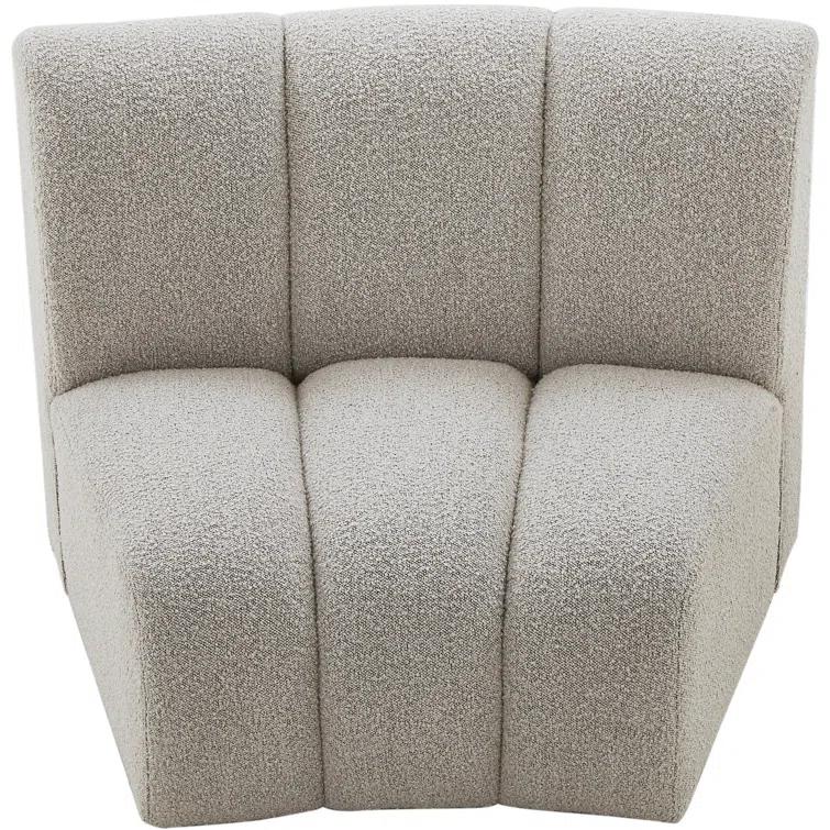 Everly Quinn Izen 43" W Boucle Fabric Modular Chair