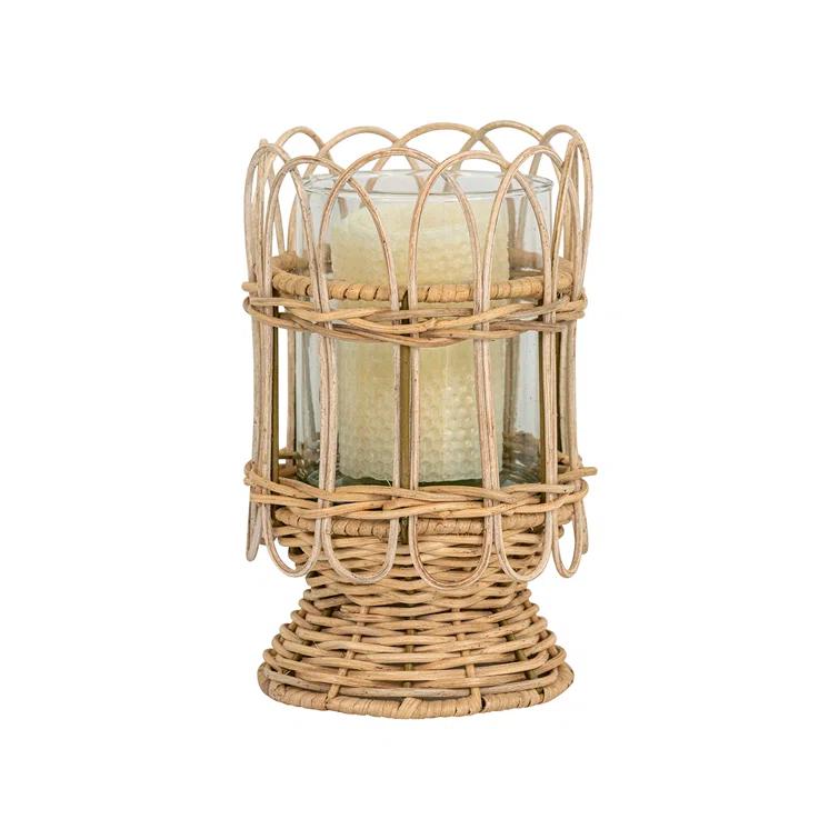 Juliska Provence Rattan Hurricane - Whitewash