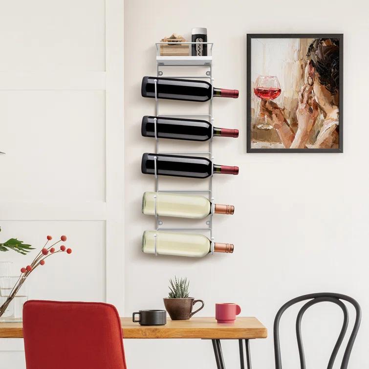 Sorbus 5-Tier Wall Mounted Metal Towel Rack with Shelf
