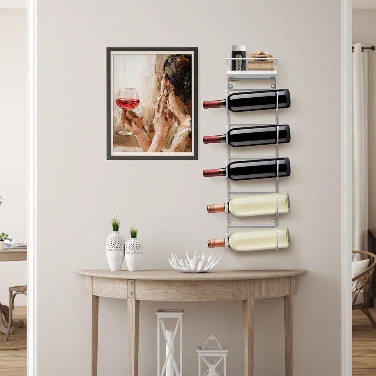 Sorbus 5-Tier Wall Mounted Metal Towel Rack with Shelf