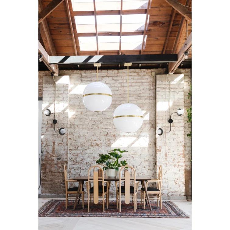 Aurora Aged Brass 4-Light Chandelier with Crystal Glass Shade