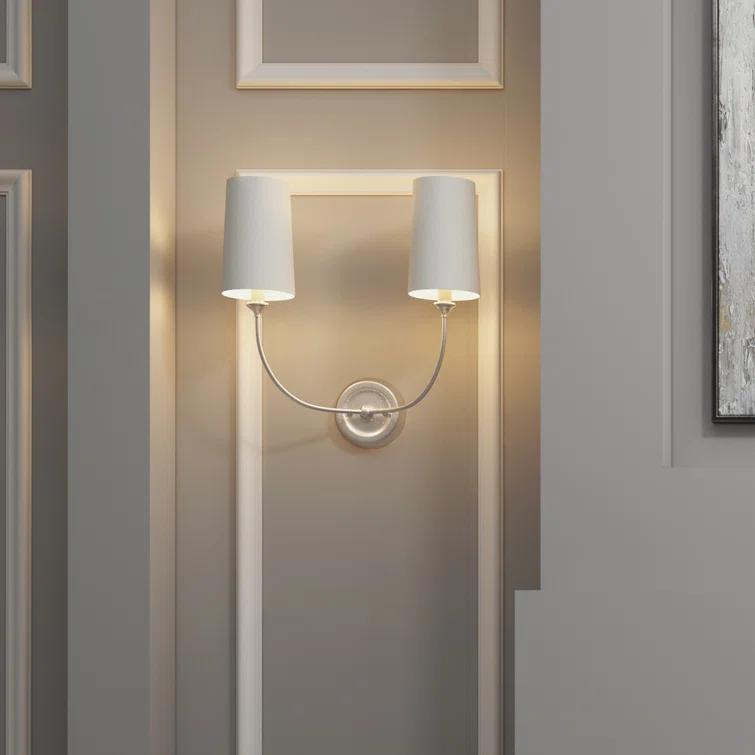 2242-PN-Crystorama Lighting-Sylvan - 2 Light Wall Sconce-Polished Nickel Finish