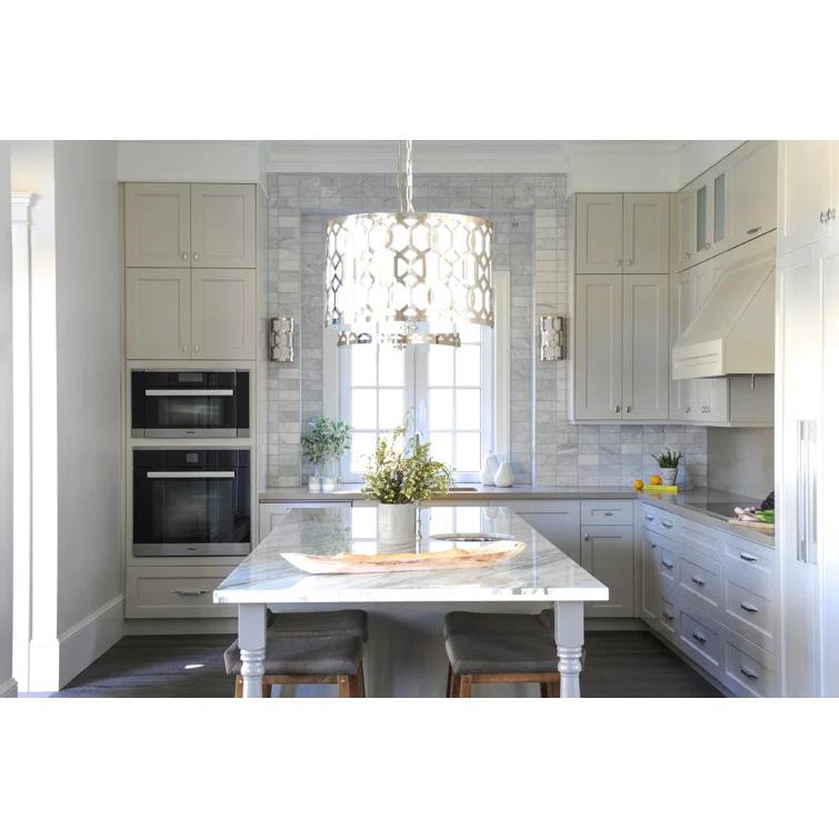 Crystorama Libby Langdon for  Jennings 5 Light Polished Nickel Chandelier - 24.25'' W x 14.75'' H