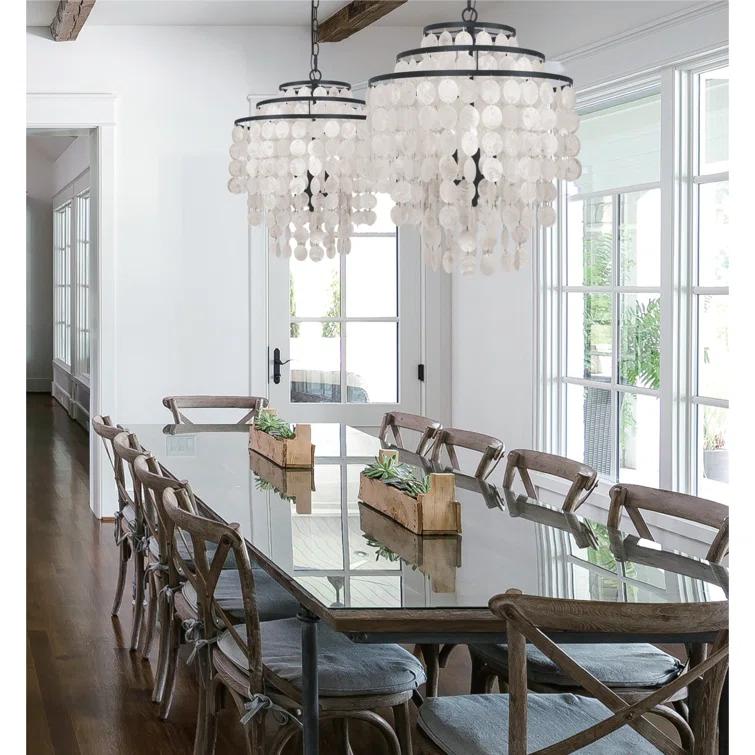Mini Brielle Dark Bronze 4-Light Crystal Candle Chandelier