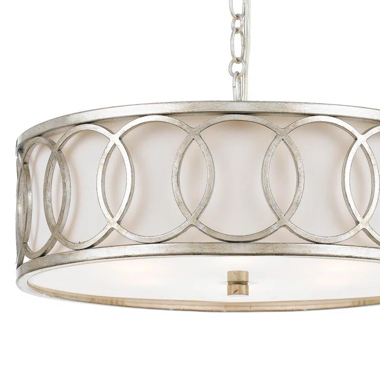 Crystorama Lighting Graham 6 - Light Pendant in  Antique Silver